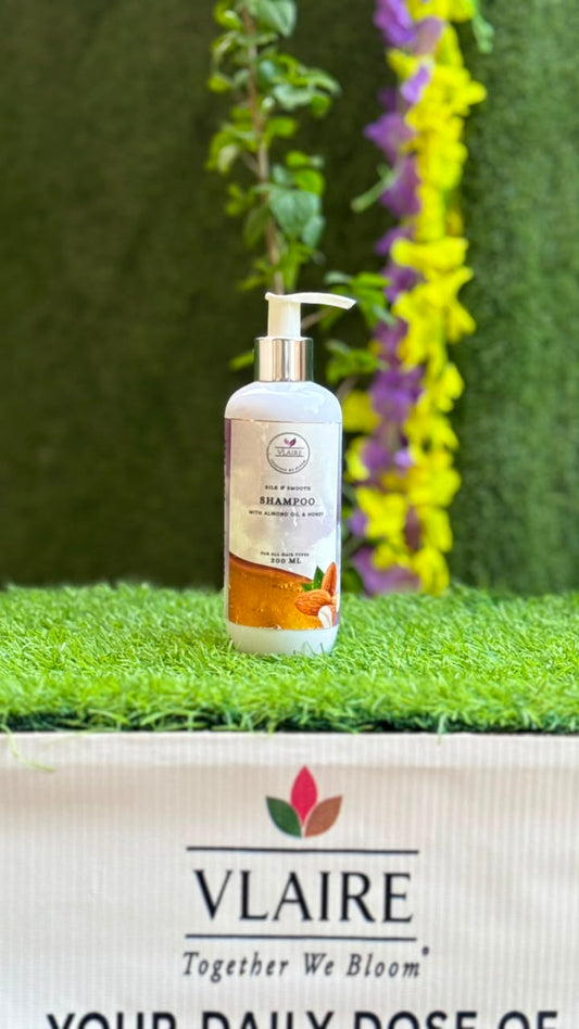 Vlaire Silk & Smooth Shampoo with Almond Oil & Honey | 200ml