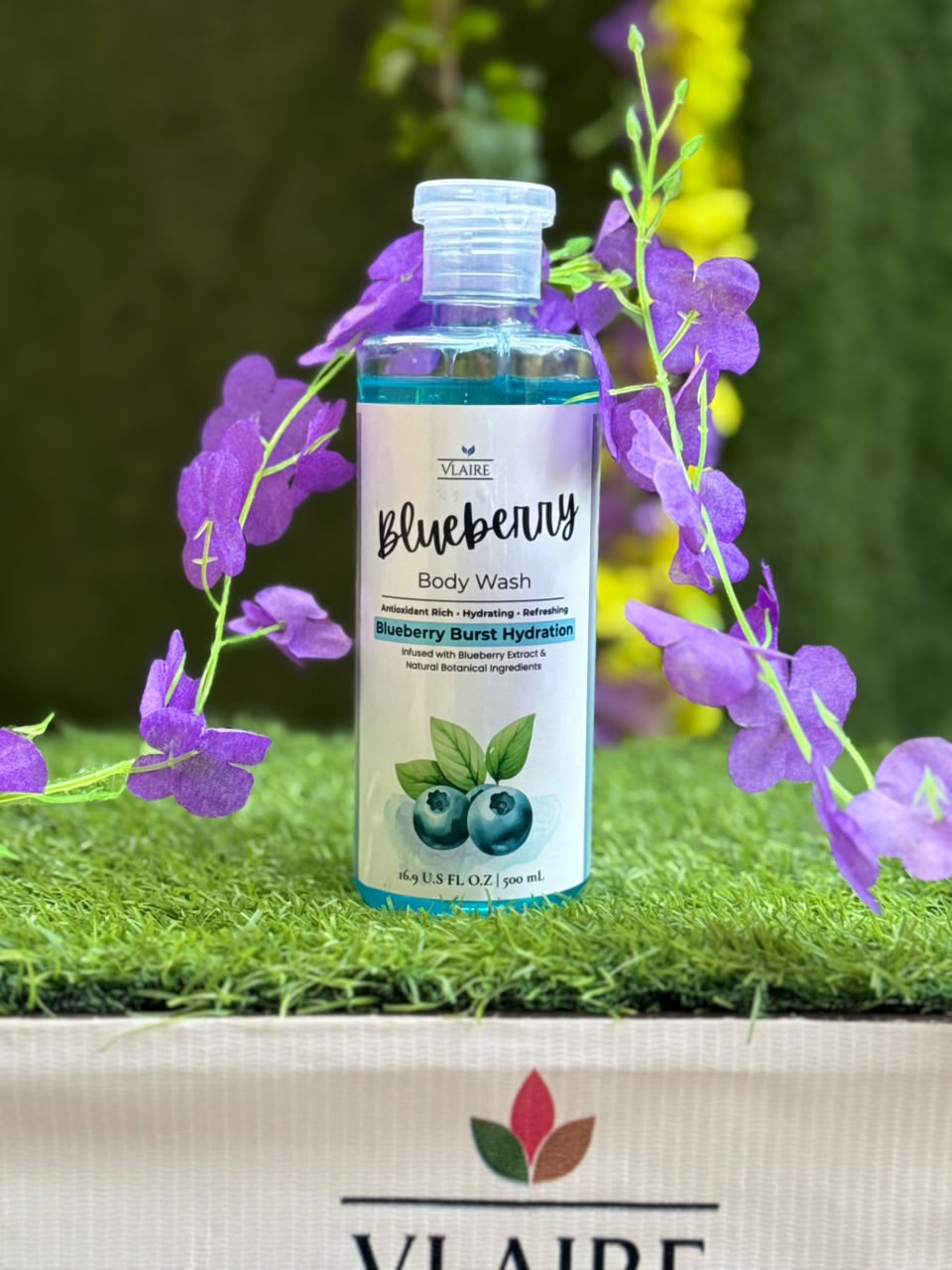 Vlaire Blueberry Body Wash – Blueberry Burst Hydration | 500ml