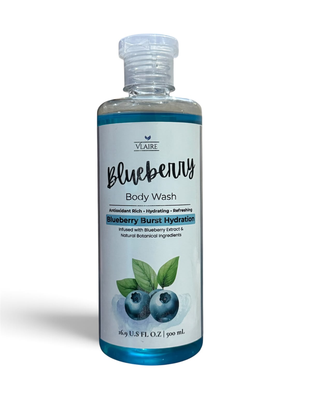 Vlaire Blueberry Body Wash – Blueberry Burst Hydration | 500ml